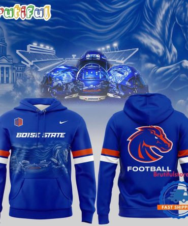 Boise State Broncos Football In The Blue And Idaho State Hoodie