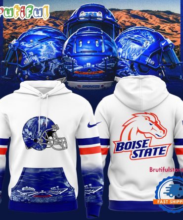 Boise State Broncos Football In The Blue And Idaho State New Design Hoodie