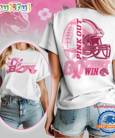 Boise State Broncos Tackle Breast Cancer New Design Unisex T Shirt