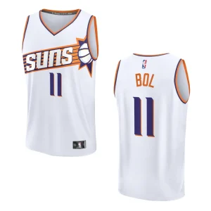 Bol Bol Association Edition Phoenix Suns 2023-24 White Fastbreak Replica Jersey - Alzaintravels