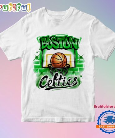 Boston Celtics Basketball Wall Paint T Shirt