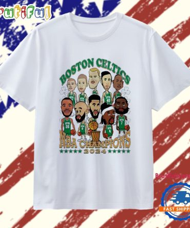 Boston Celtics Cartoon 2024 Nba Champions T Shirt