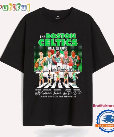Boston Celtics Hall Of Fame Thank You For The Memories City Skyline T Shirt