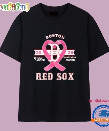 Boston Red Sox 2025 Breast Cancer Awareness Month T Shirt