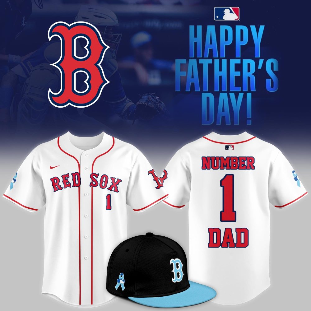 Personalized Red Sox 'Number 1 Dad' Jersey - Perfect Father'S Day Gift!