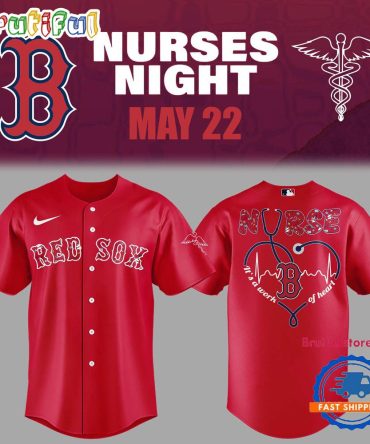 Boston Red Sox Baseball Nurses Night 2025 Red Jersey Shirt