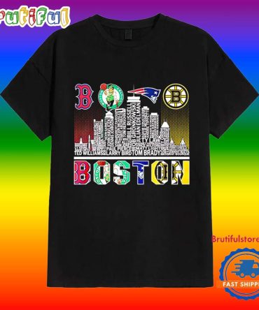 Boston Sports Player Name City Skyline 2025 Shirt