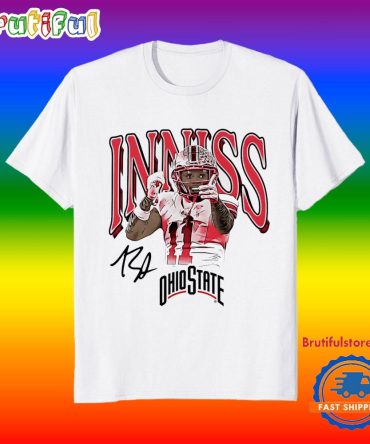 Brandon Inniss Ohio State Buckeyes Illustrated Signature T Shirt