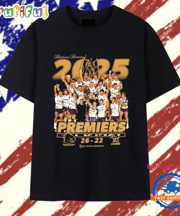 Brisbane Broncos 2025 Nrl Photo T Shirt