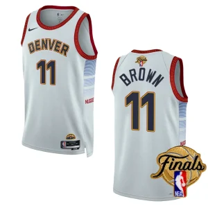 Bruce Brown White 2023 NBA Finals Denver Nuggets City Edition Jersey - Alzaintravels