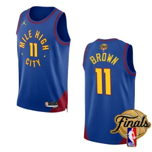 Bruce Brown Blue 2023 NBA Finals Denver Nuggets Statement Edition Jersey - Alzaintravels