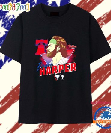Bryce Harper Philadelphia Phillies Caricature Triangle T Shirt
