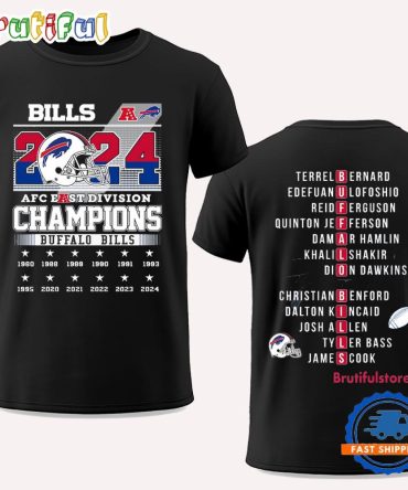 Buffalo Bills Afc East Division Champs 2024 T Shirt