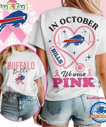 Buffalo Bills In October We Wear Pink Vintage T Shirt