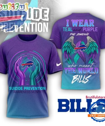 Buffalo Bills Nfl National Suicide Prevention Month 3D Shirt