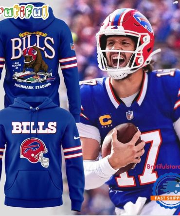 Buffalo Bills Red Helmets Highmark Stadium 2025 Hoodie