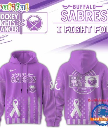 Buffalo Sabres 2025 Nhl Hockey Fights Cancer Limited Edition Hoodie Shirt