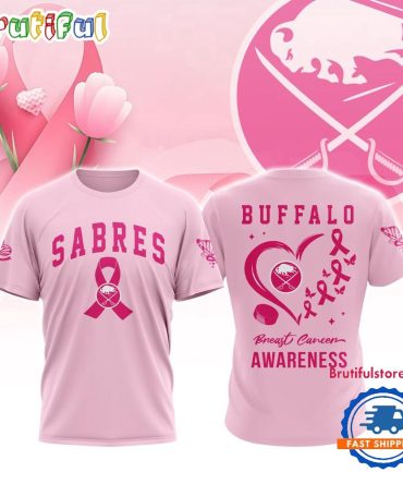 Buffalo Sabres 2025 Nhl Pink Breast Cancer Awareness All Over Print Shirt