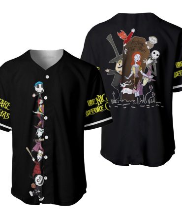 Nightmare Before Christmas Baseball Jersey – Unique Halloween & Christmas Fashion