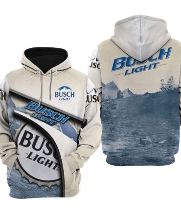 Busch Light Hoodie Busch Light Desert Graphiic Hoodie Blue Unisex