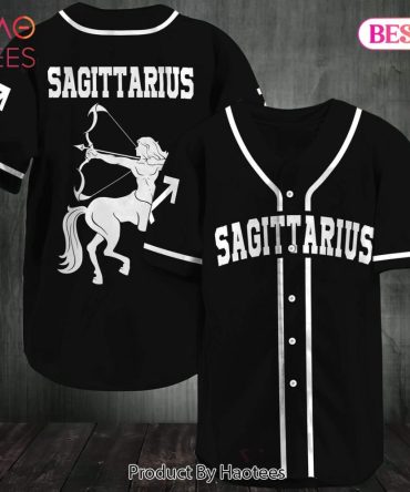 Sagittarius Zodiac Baseball Jersey – Stylish Black Unisex Tee For Astrology Lovers