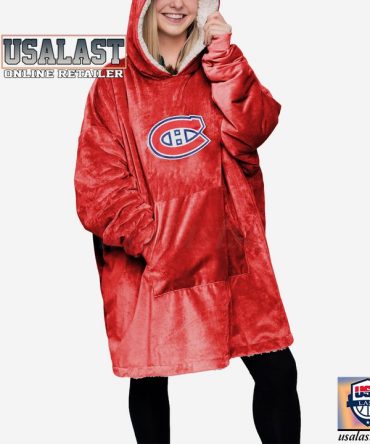 Montreal Canadiens Nhl Blanket Hoodie Hoodie Blanket