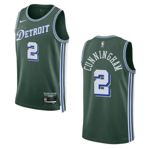Detroit Pistons Cade Cunningham 2022-23 City Edition Green Swingman Jersey - Alzaintravels