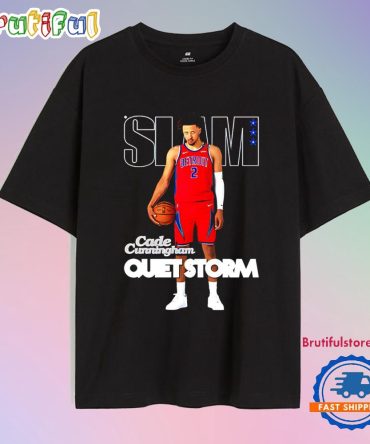 Cade Cunningham Detroit Pistons Quiet Storm Slam T Shirt