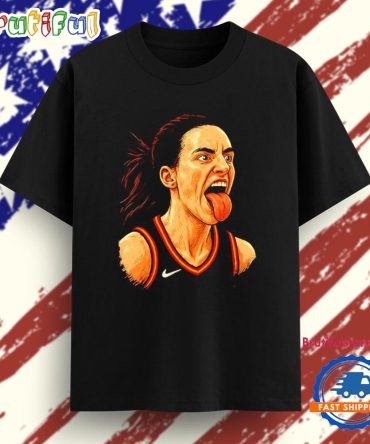 Caitlin Clark Tongue Defeat New York Liberty Vs Indiana Fever Wnba 2025 T Shirt