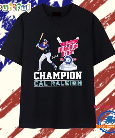 Cal Raleigh 2025 Home Run Derby Champion Signature T Shirt