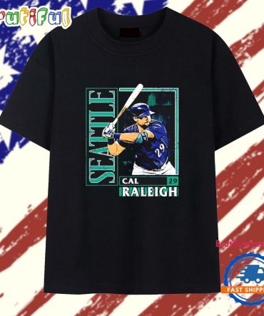 Cal Raleigh Seattle Mariners Card Style T Shirt