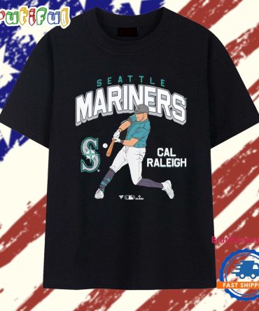 Cal Raleigh Seattle Mariners Hitting Graphic 2025 T Shirt