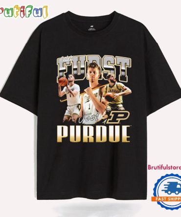 Caleb Furst 90S Picture Collage Purdue Basketball Signature T Shirt