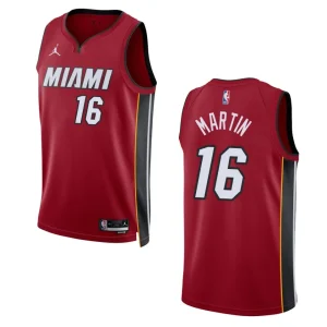 Miami Heat Caleb Martin 2022-23 Statement Edition Red Swingman Jersey - Alzaintravels