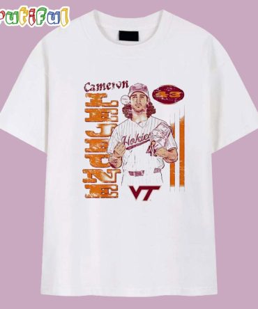 Cameron Lejeune Virginia Tech Baseball Cartoon T Shirt
