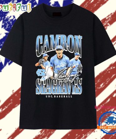 Camron Seagraves North Carolina Baseball Graphic T Shirt