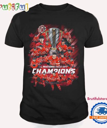 Canada Hockey 2025 4 Nations Face-Off Champions Team Player Design T Shirt