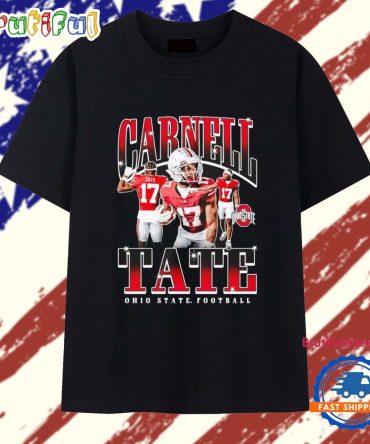 Carnell Tate 90S Triple Player Ohio State Football T Shirt