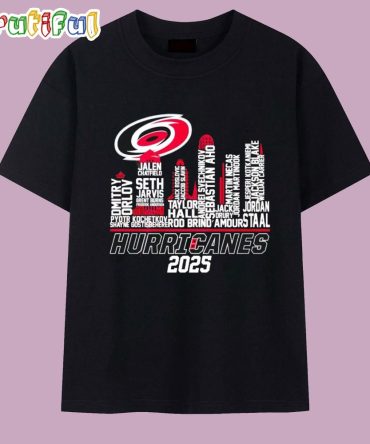 Carolina Hurricanes 2025 City Players Names T Shirt