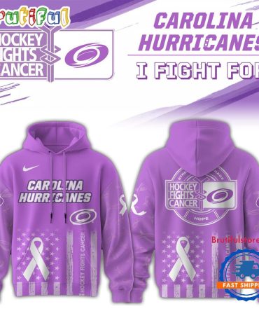 Carolina Hurricanes 2025 Nhl Hockey Fights Cancer Limited Edition Hoodie Shirt