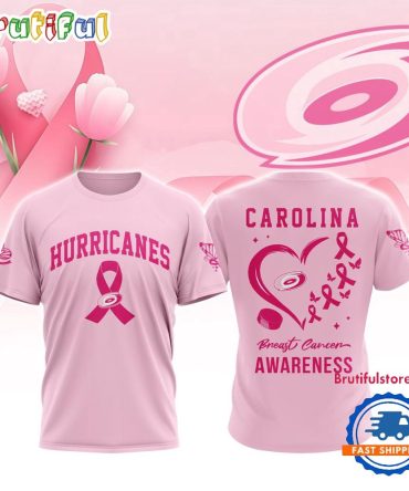 Carolina Hurricanes 2025 Nhl Pink Breast Cancer Awareness All Over Print Shirt