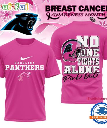 Carolina Panthers 2025 Nfl Breast Cancer October Limited Edition 3D Shirt