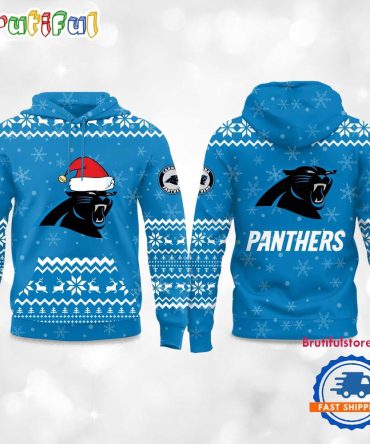 Carolina Panthers 2025 Reindeer Football Christmas New Hoodie Shirt