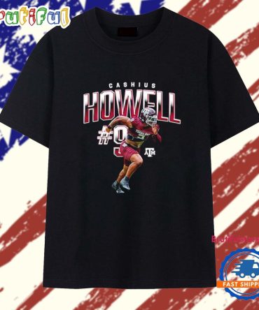 Cashius Howell Texas A&M Aggies Player Collage Signature T Shirt