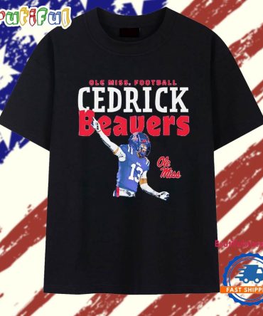 Cedrick Beaver Illustrated Ole Miss Rebels T Shirt