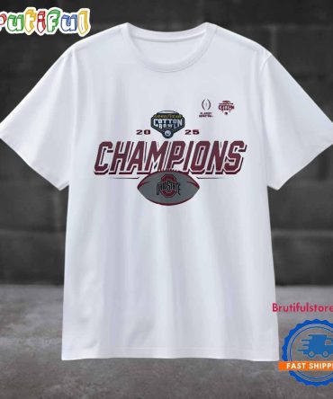 Cfp Goodyear Cotton Bowl 2025 Champions Ohio State Buckeyes T Shirt