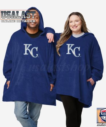 New Mlb Kansas City Royals Lightweight Blanket Hoodie Hoodie Blanket