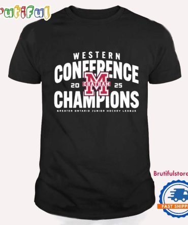 Chatham Maroons Hockey Western Conference Champions 2025 T Shirt