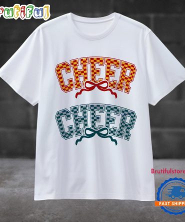 Cheerleader Football Coquette Chiefs American Football Design T Shirt