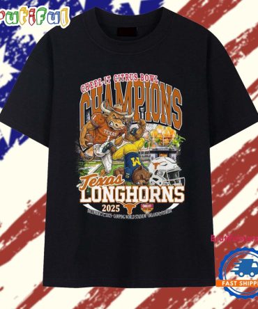 Cheez It Citrus Bowl Champions 2025 Texas Longhorns Vintage T Shirt